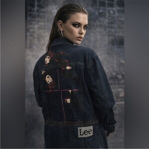 Lee Dark Denim Jacket with Marvel Comic Print